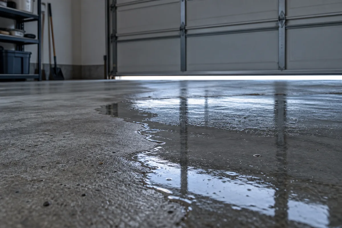 Infiltration d'eau dans le garage : causes et remèdes